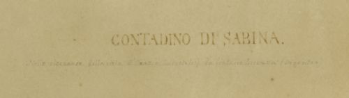 ANTIQUE ITALIAN WATER COLOUR TITLED CONTADINO DI SABINA 19TH C - ADDITIONAL PHOTO 13