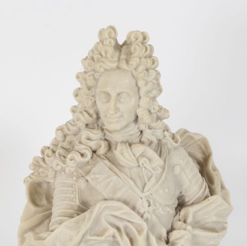 fig 4. Antique Alabaster Portrait Bust of Philip V of Spain C1920
