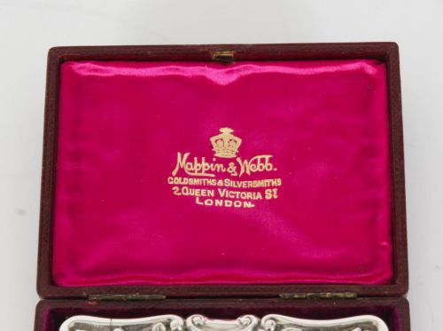 fig 3. Antique English Sterling Silver Card Case Mappin & Webb 1904