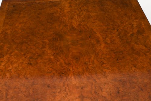 fig 2. Antique Burr Walnut Queen Anne Revival Coffee Table c.1920