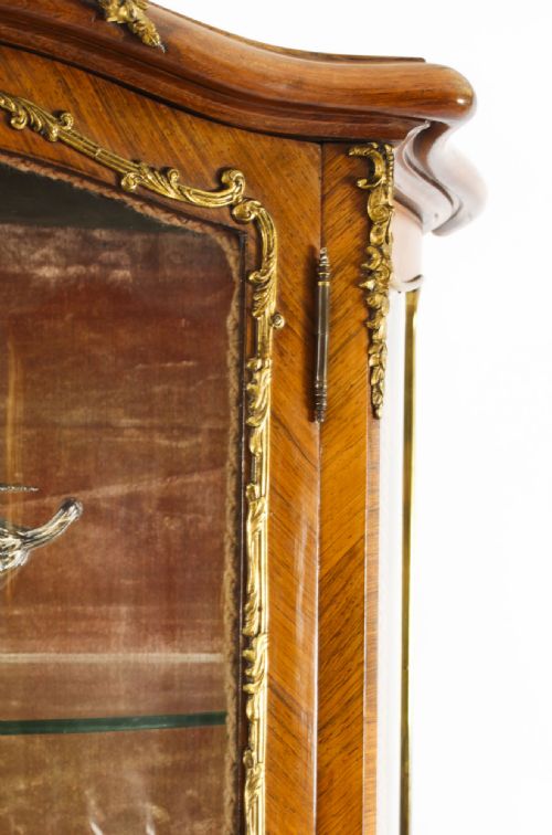 ANTIQUE FRENCH VERNIS MARTIN VITRINE DISPLAY CABINET 19TH C - ADDITIONAL PHOTO 4