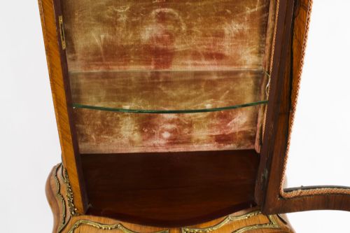 ANTIQUE FRENCH VERNIS MARTIN VITRINE DISPLAY CABINET 19TH C - ADDITIONAL PHOTO 19