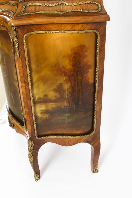 ANTIQUE FRENCH VERNIS MARTIN VITRINE DISPLAY CABINET 19TH C - ADDITIONAL PHOTO 21
