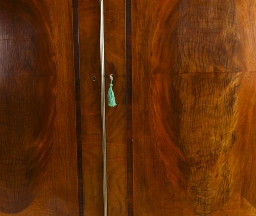 fig 2. Antique English Victorian Bowfront Wardrobe 19th Century