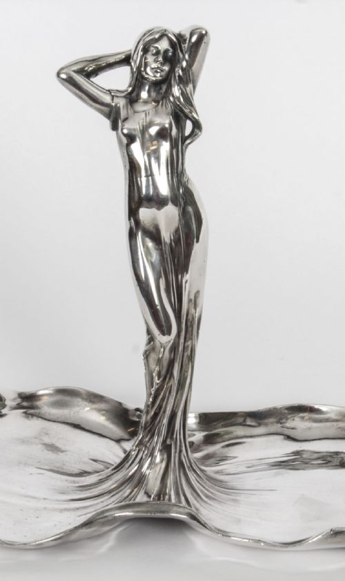 fig 3. Antique WMF Silver Plated Sweets / Visiting Card / Key/ Tray Circa 1900