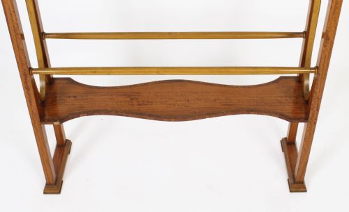 fig 2. Antique Victorian Satinwood Towel Rail c.1880 19th Century