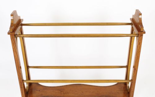 fig 4. Antique Victorian Satinwood Towel Rail c.1880 19th Century