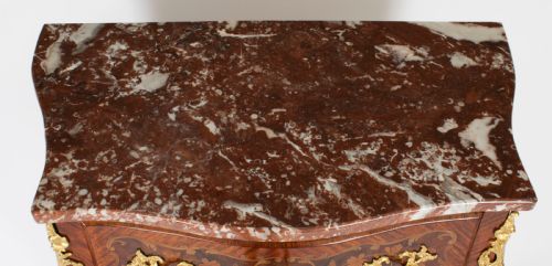 ANTIQUE FRENCH LOUIS REVIVAL KING WOOD WALNUT MARQUETRY COMMODE 19TH CENTURY - ADDITIONAL PHOTO 2