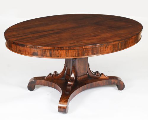 Antique William IV Oval Loo Breakfast Dining Table C.1835 19th C