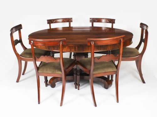 fig 1. Antique William IV Oval Loo Breakfast Dining Table c.1835 19th C
