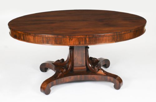 fig 2. Antique William IV Oval Loo Breakfast Dining Table c.1835 19th C