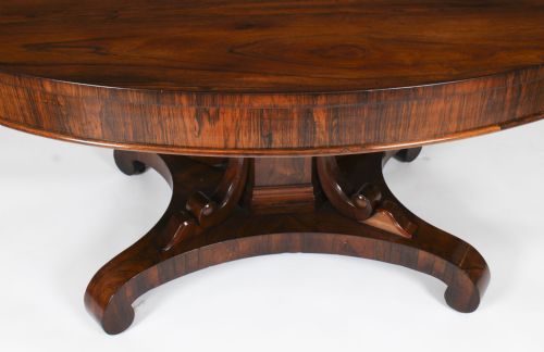 fig 7. Antique William IV Oval Loo Breakfast Dining Table c.1835 19th C