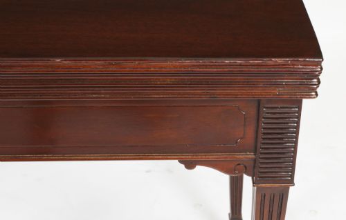 fig 7. Antique Victorian Mahogany Games Card Roulette Table 19th C