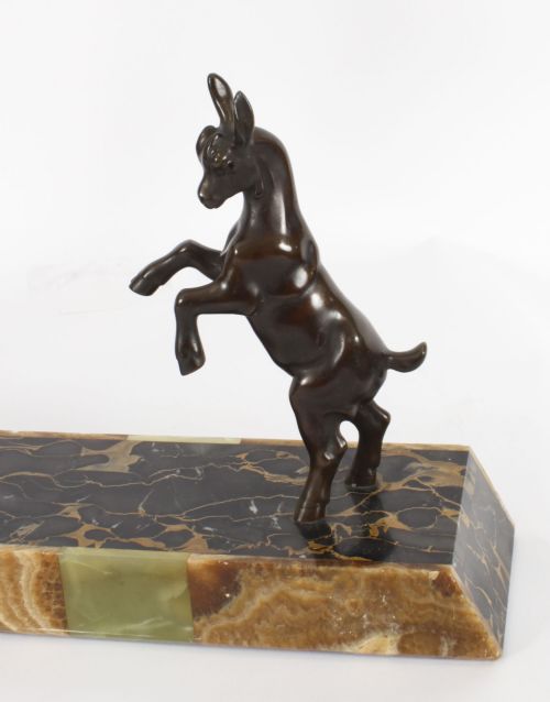 fig 4. Antique Art Deco Bronze Toga Dancer by Emile Carlier Circa 1920