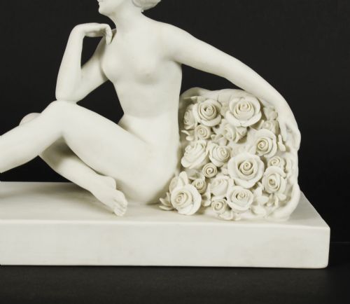 fig 2. Antique Art Deco Bisque Porcelain Sculpture