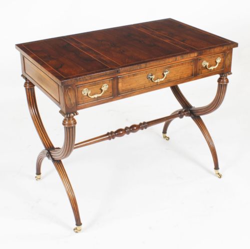 Antique Victorian Burr Walnut Games Work Table C.1870 19th C