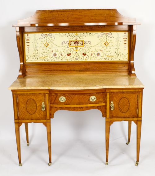 Antique Satinwood Dressing Table Wash Stand Maple and Co C.1880
