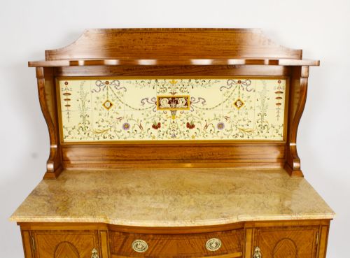fig 2. Antique Satinwood Dressing Table Wash Stand Maple and Co c.1880