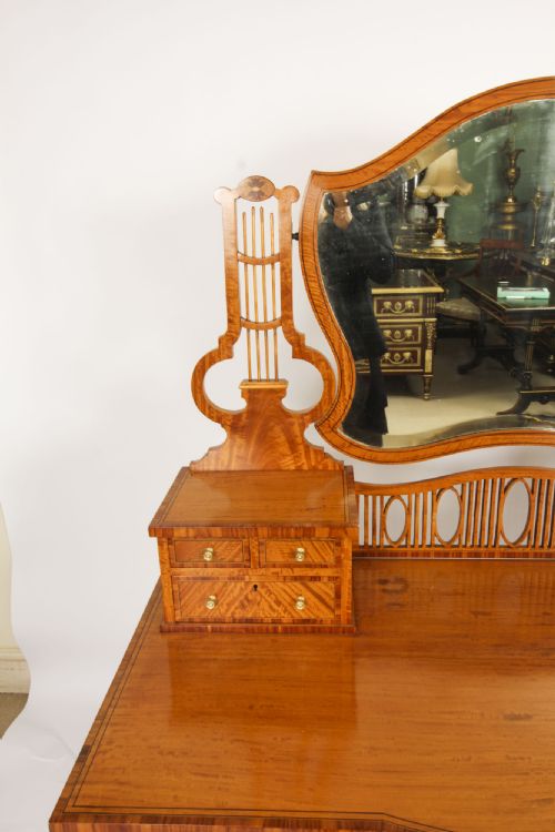 fig 4. Antique Inlaid Satinwood Dressing Table Maple & Co 19th C