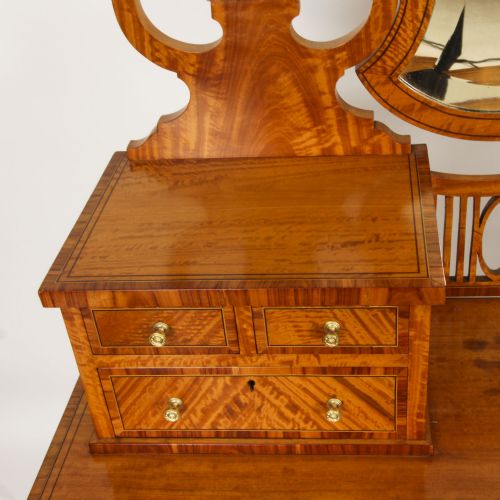 fig 5. Antique Inlaid Satinwood Dressing Table Maple & Co 19th C