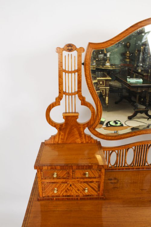 fig 7. Antique Inlaid Satinwood Dressing Table Maple & Co 19th C