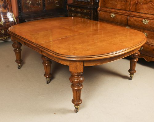 fig 6. Antique 16ft Victorian Pollard Oak Extending Dining Table 19th Century