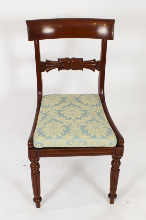 fig 2. Antique Set 8 Regency Period Dining Chairs C1830 19th Century