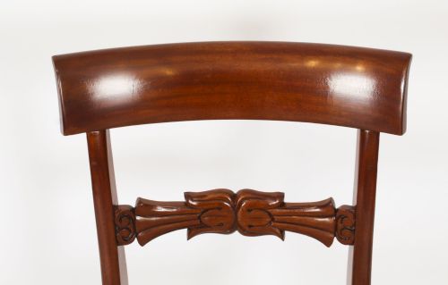 fig 3. Antique Set 8 Regency Period Dining Chairs C1830 19th Century