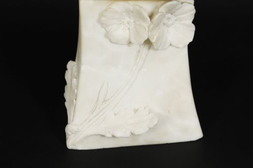 fig 4. Antique French Art Nouveau Alabaster Portrait Bust 19th C