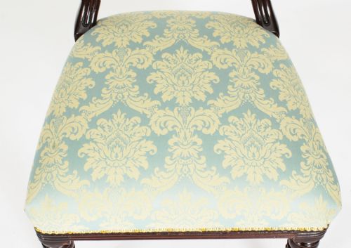 fig 7. Antique Set 8 English William IV Barback Dining Chairs Circa 1830 19th C