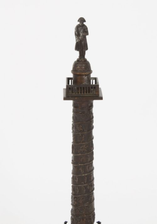 fig 2. Antique French Grand Tour Ormolu Bronze Model of Vendome Column 19thC