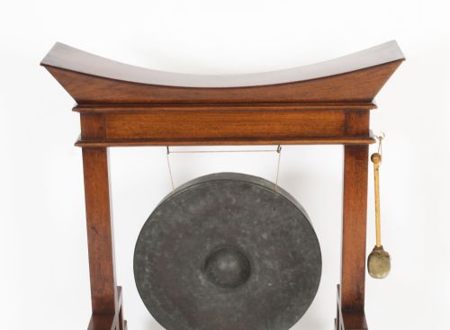 fig 2. Antique Aesthetic Movement Anglo Japanese Dinner Gong 19th C