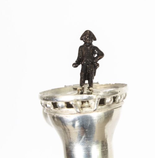 fig 1. Antique Napoleon Bonaparte Silver Walking Stick Cane C1840 19th Century
