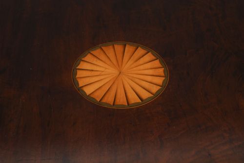 fig 4. Antique Edwardian Revolving Bookcase Flame Mahogany c.1900