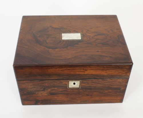 fig 3. Antique Victorian Gonçalo Alves Vanity Box C1860