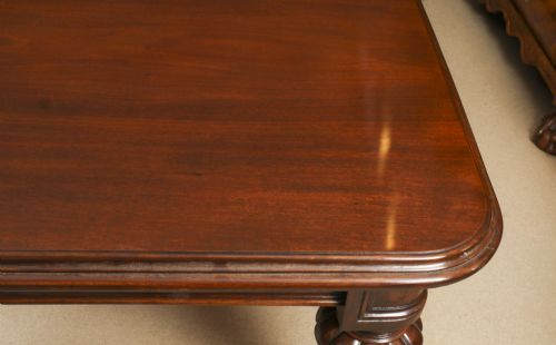 fig 8. Antique William IV 12ft Flame Mahogany Extending Dining Table 19th C