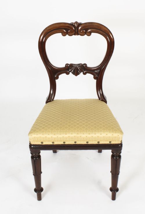 fig 2. Antique Set of 6 William IV Mahogany Dining Chairs c1830 19th C