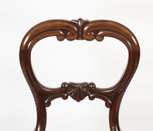 fig 3. Antique Set of 6 William IV Mahogany Dining Chairs c1830 19th C