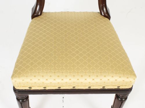 fig 4. Antique Set of 6 William IV Mahogany Dining Chairs c1830 19th C