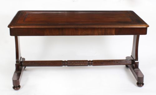 fig 1. Antique Early Victorian Mahogany Writing Table 19th C