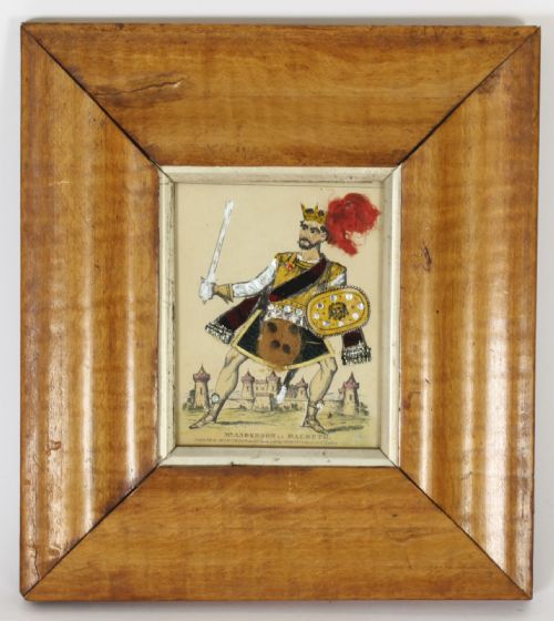 fig 2. Set of 8 Antique Hand-Tinted Engravings of Theatrical Characters 19th C
