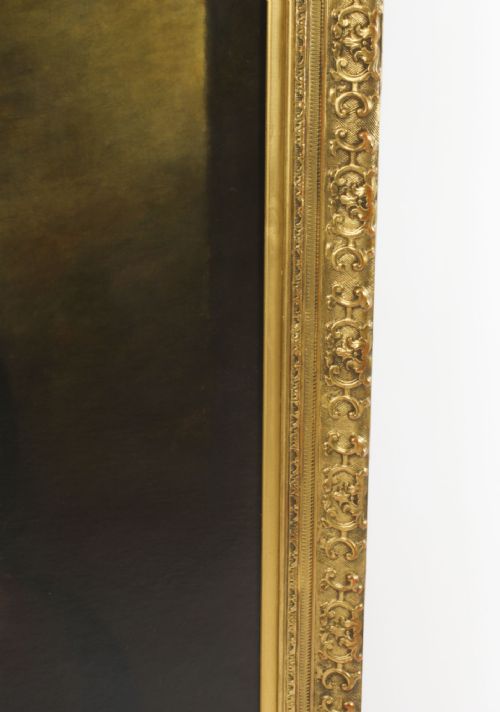 ANTIQUE PAINTING OUR LADY OF THE ROSARY AFTER BARTOLOM MURILLO 175X125C 19TH C - ADDITIONAL PHOTO 7