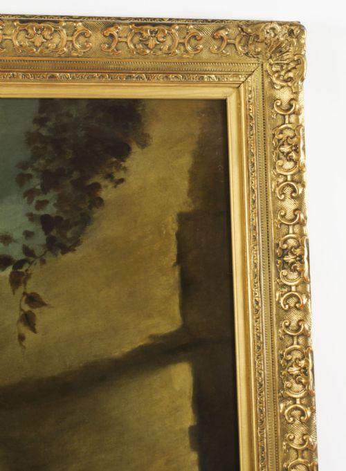 ANTIQUE PAINTING OUR LADY OF THE ROSARY AFTER BARTOLOM MURILLO 175X125C 19TH C - ADDITIONAL PHOTO 8