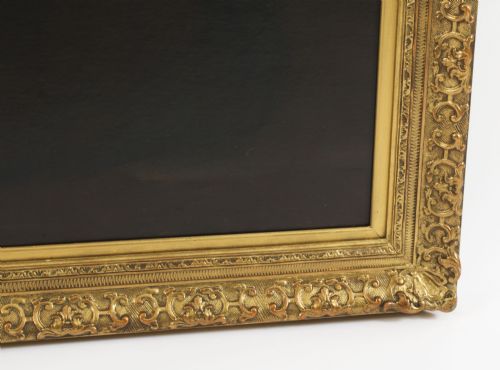 ANTIQUE PAINTING OUR LADY OF THE ROSARY AFTER BARTOLOM MURILLO 175X125C 19TH C - ADDITIONAL PHOTO 13