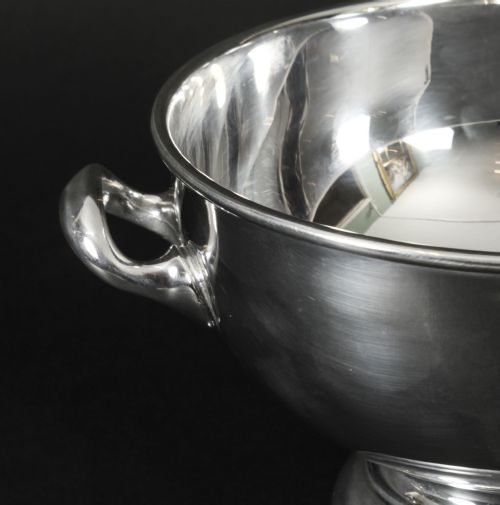 fig 1. Antique Art Deco Silver Plate on Copper Ice Bucket Mappin & Webb Circa 1920