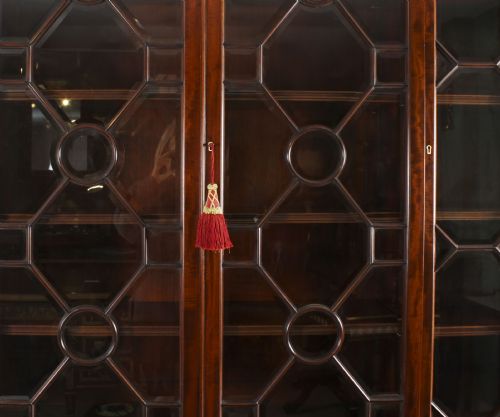 fig 3. Antique Four Door Breakfront Bookcase by Edwards & Roberts 19th C