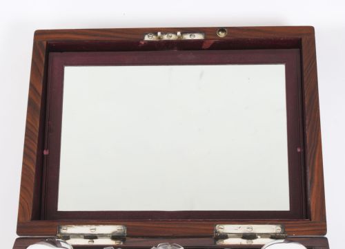 fig 3. Antique Victorian Burr Walnut Vanity Box C1860 19th C
