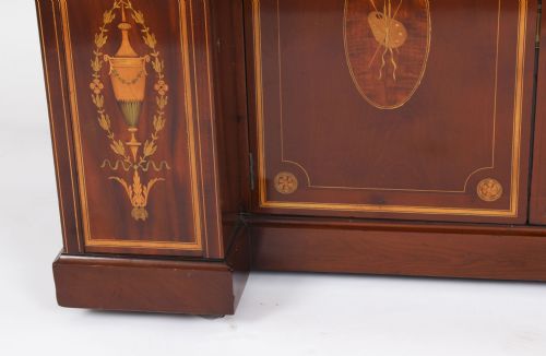 fig 6. Antique Victorian Inlaid Mahogany Architects Desk by Edwards & Roberts 19th C