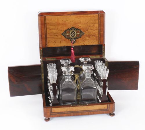 fig 2. Antique French Napoleon III Tantalus Cave a Liqueur 19th Century