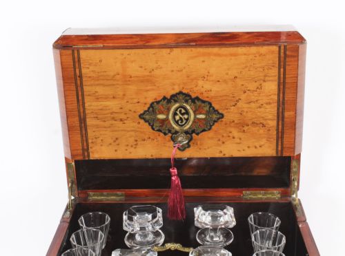 fig 3. Antique French Napoleon III Tantalus Cave a Liqueur 19th Century